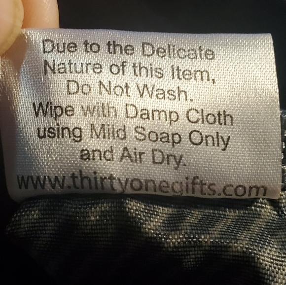 THIRTY One "Parker" Drawstring Cinch Sac Backpack Black Gray Twill - Picture 12 of 12